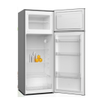 REFRIGERATEUR SCHNEIDER 2 PORTES DEFROST 205L NO FROST GRIS – Image 2