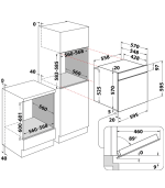 FOUR ÉLECTRIQUE ENCASTRABLE WHIRLPOOL 71 L – Image 8