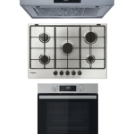 PACK CUISINE WHIRLPOOL – FOUR OMR55HR0X + PLAQUE GAZ TGM750_IX + HOTTE WSLK65LSX