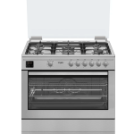 CUISINIERE WHIRLPOOL 5 FEUX 90CM AVEC AFFICHAGE INOX